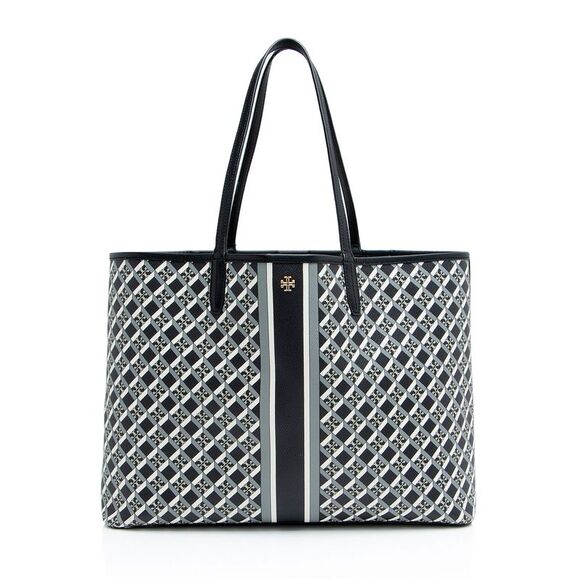 Tory Burch Coated Canvas Geo Tote